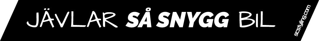Avlång dekal - Jävlar så snygg bil