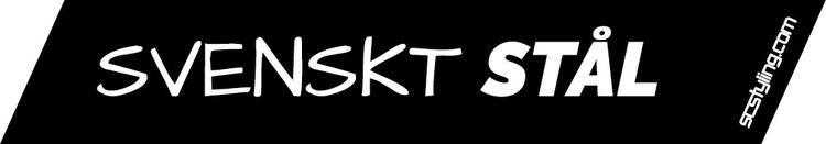 Avlång dekal - Svenskt stål