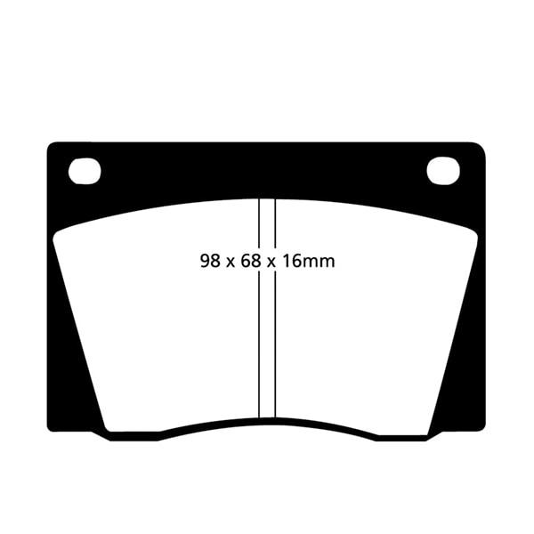 Ebc Brake Pads Front - that fits Volvo Amazon And P1800