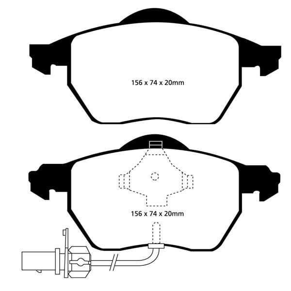 EBC Brake pads Front - Audi