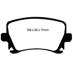 EBC Bremseklodser bag - VW Golf, CC, EOS osv.