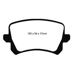 EBC Bromsbelägg BAK - Audi Q3