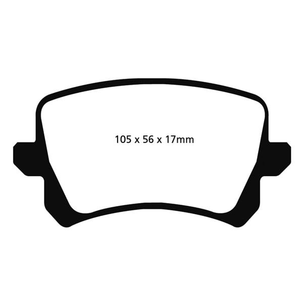 EBC Bromsbelägg BAK - Audi Q3