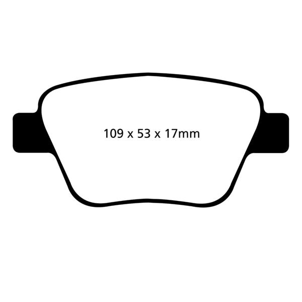 EBC Bromsbelägg BAK - VW Touran, Jetta, Golf VI