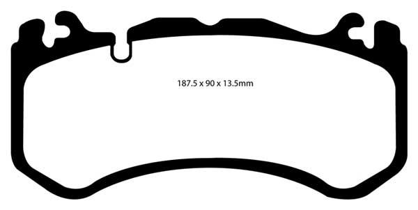 EBC jarrupalat ETEEN - Mercedes AMG