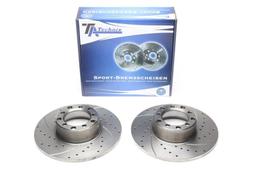 High performance brake discs Front to Mercedes W123 E-Klass