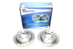 High performance brake discs Rear to Honda CRX