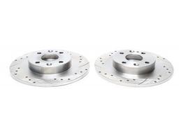 High performance brake discs Rear to Mazda 323