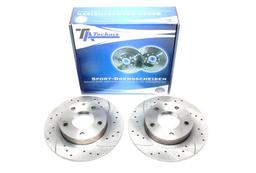 High performance brake discs Rear to Mazda 626