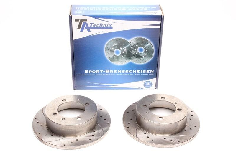 High performance brake discs Rear to Hyundai Sonata II + III