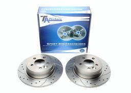 High performance brake discs Rear to Rover 75