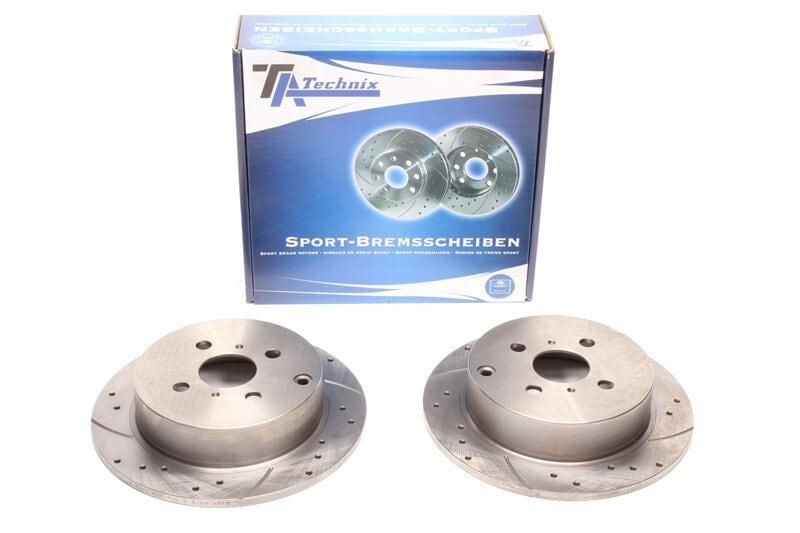 High performance brake discs Rear to Toyota Prius