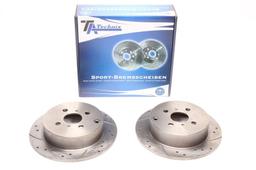 High performance brake discs Rear to Toyota Prius