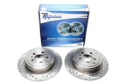 High performance brake discs Rear to Peugeot 806