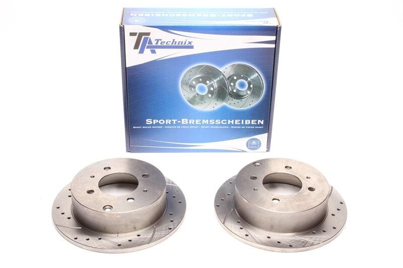 High performance brake discs Rear to Hyundai Sonata IV