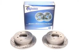 High performance brake discs Rear to Hyundai Sonata IV