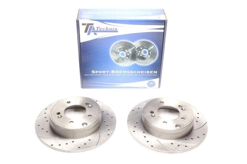 High performance brake discs Rear to Hyundai Sonata V