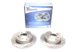 High performance brake discs Rear to Hyundai Sonata V