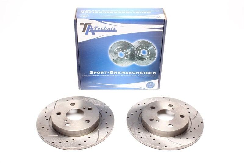 High performance brake discs Rear to Toyota Auris