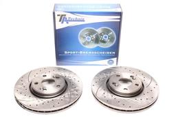 High performance brake discs Front to Renault Laguna II