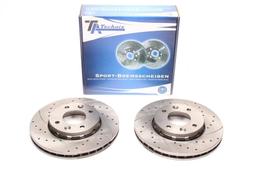 High performance brake discs Front to Kia Carens II