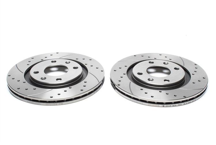 High performance brake discs Front to Citroen Xantia