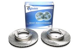 High performance brake discs Front to Toyota Land Cruiser 100