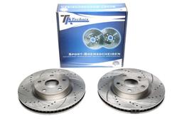High performance brake discs Front to Toyota Auris