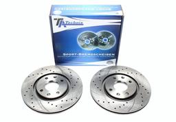 High performance brake discs Front to Peugeot 405 II