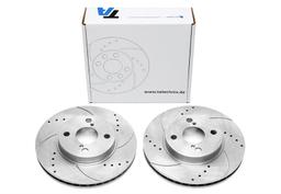 High performance brake discs Front to Toyota Prius