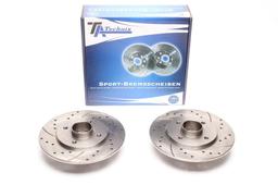 High performance brake discs Rear to Renault Clio II