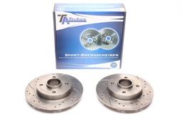 High performance brake discs Rear to Citroën C4