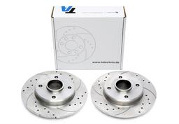 High performance brake discs Rear to Citroën C3