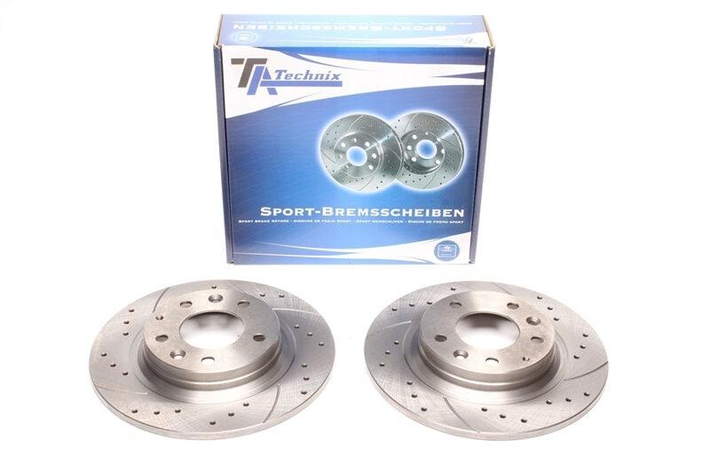 High performance brake discs Rear to Mazda 323