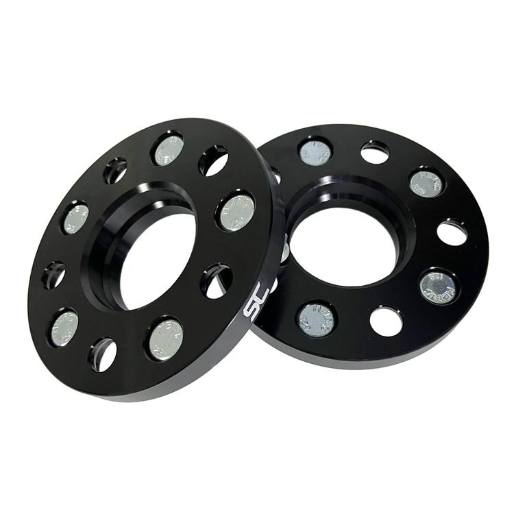 Svarta Spacers 15mm Audi/VW/Seat/Skoda