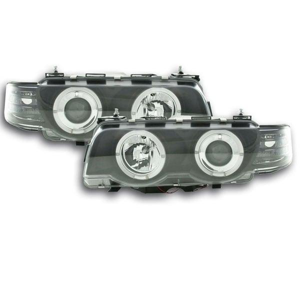 Angel Eyes Musta Bmw E38