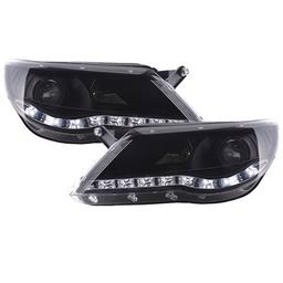 Ajovalot LED Mustat VW Tiguan