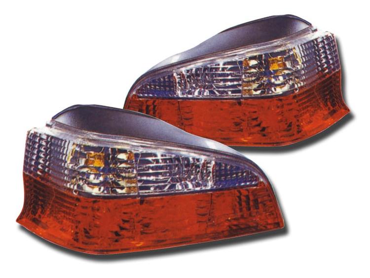 Baklampor röd/vita Peugeot 106