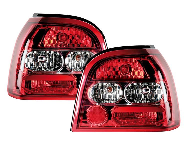 Golf 3 Takalamput  kirkas/punainen