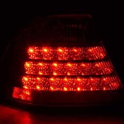 LED Baklamper Rød hvit