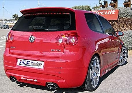 ICC Støtfanger Bak VW GOLF 5