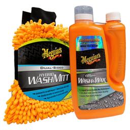 Meguiars Hybrid Ceramic Wash & Wax & Hybrid Wash Mitt