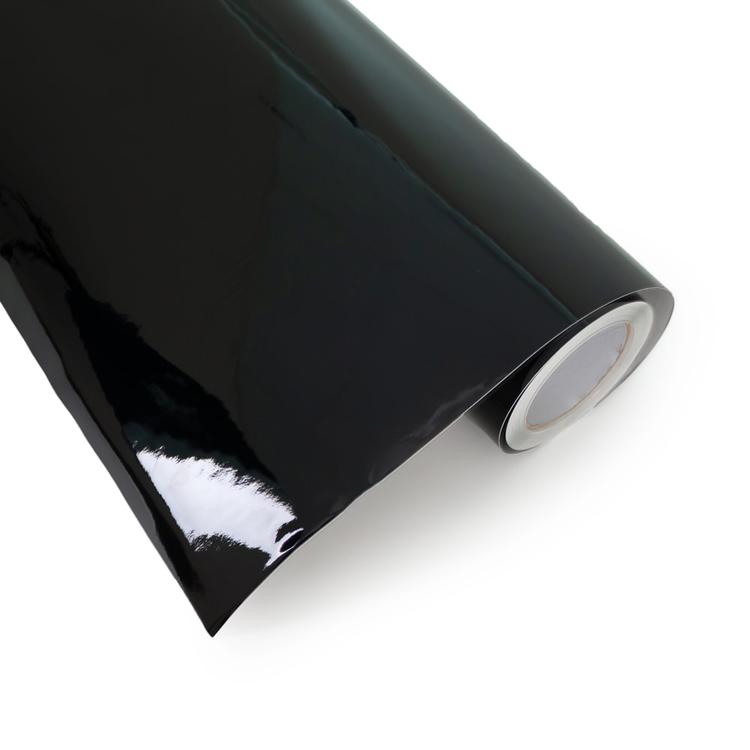 Blanksvart vinyl foliefilm 1,52x15meter
