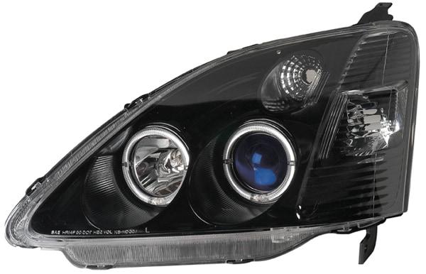 HONDA CIVIC ´02-´03 3D / HATCH ANGELEYES HEADLAMPS BLACK