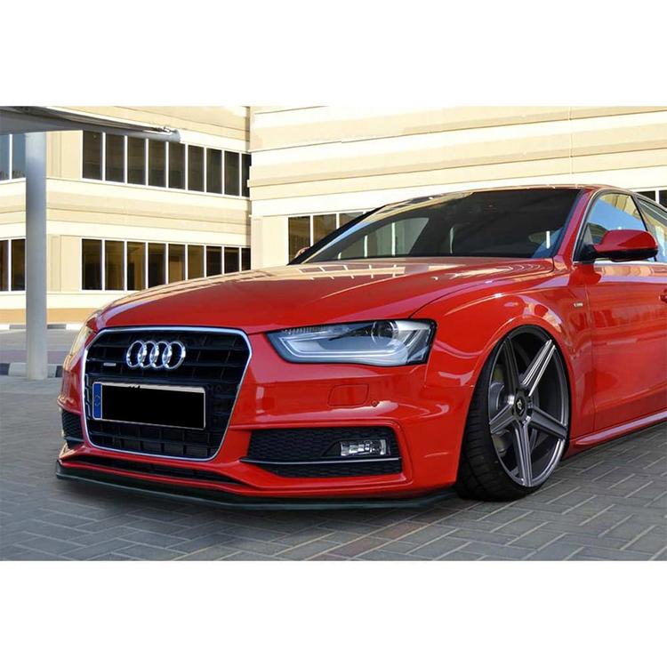 Blanksort Cupspoiler Frem Audi A4 B8 S-line Facelift