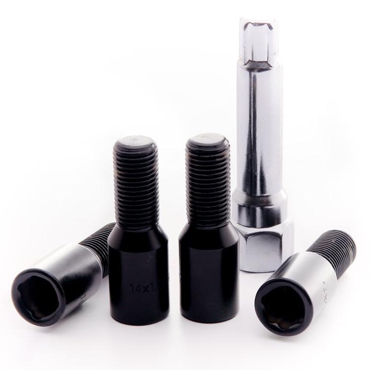 Svarta låsbultar - Komplett sats