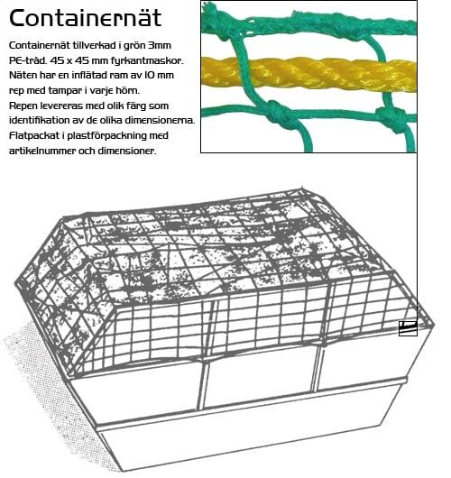 Containernät 3,5x8m