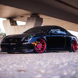 Monterade Fälgar JR21 Candyred Nissan Infiniti G35