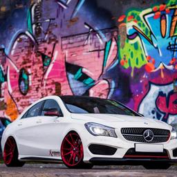 Monterade Fälgar JR21 Candyred Mercedes CLA 45