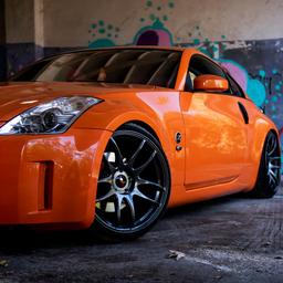 Monterade Fälgar JR29 Hyperblack Nissan 350z